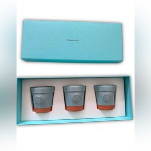 Tiffany & Co. Terracota Blue Flower Pots set of 3
